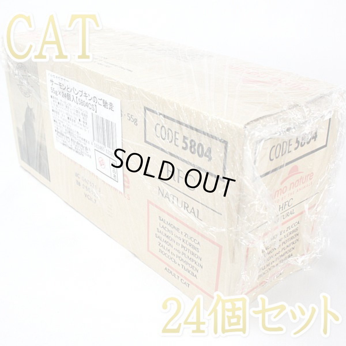 画像1: SALE/賞味2025.2・アルモネイチャー 猫 パウチ サーモンとパンプキン55g ×24個入りalc5804cs(個別日本語ラベル無)一般食 (1)