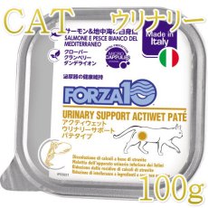 画像1: NEW 最短賞味2027.3・フォルツァ10 猫 アクティウェット ウリナリーサーモン＆地中海の白身魚（泌尿器ストロバイト結石用）100g fo13635 正規品 (1)