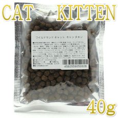 画像1: 最短賞味2025.1.12・ワイルドランド 子猫 キトン チキン40g/子猫用有料サンプル正規品wl50328 (1)