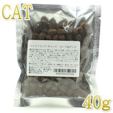 画像1: 最短賞味2025.3・ワイルドランド 猫 ビーフ＆ダック40g/成猫用有料サンプル正規品wl50359 (1)