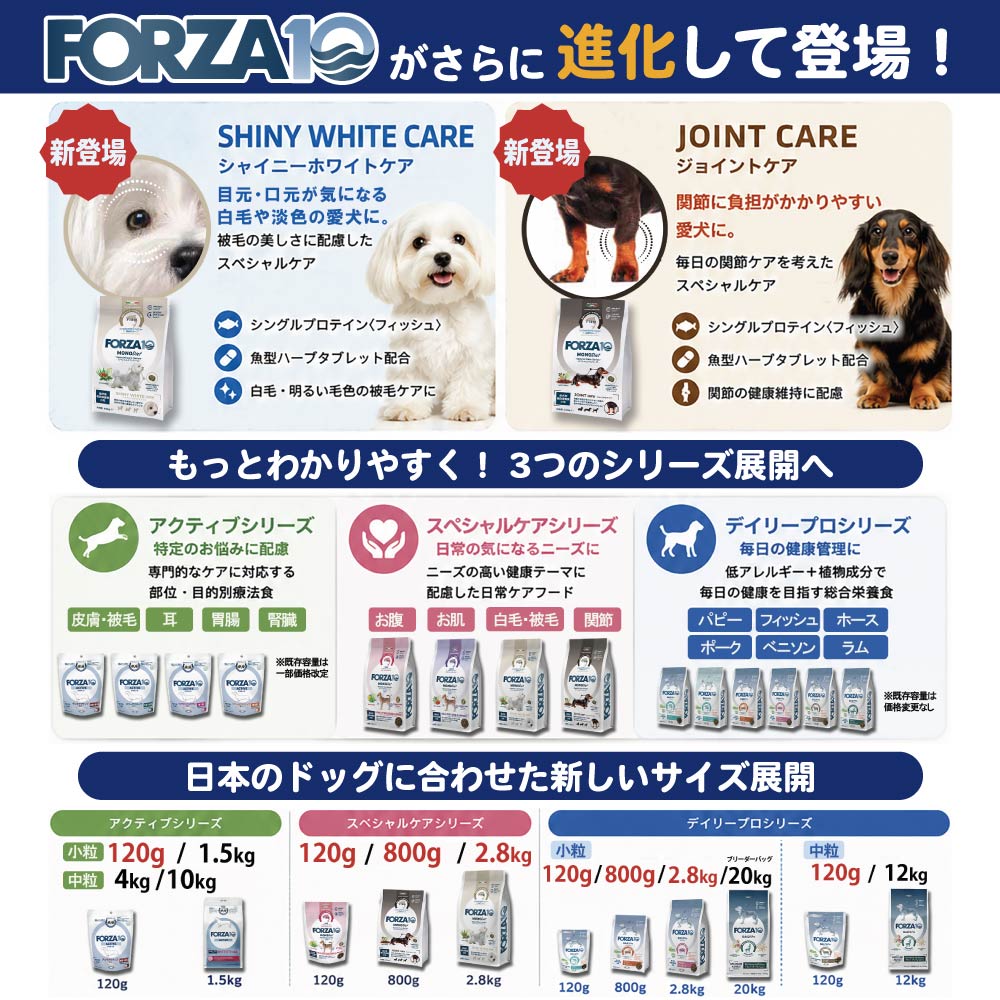 フォルツァ10犬用ドライリニューアル